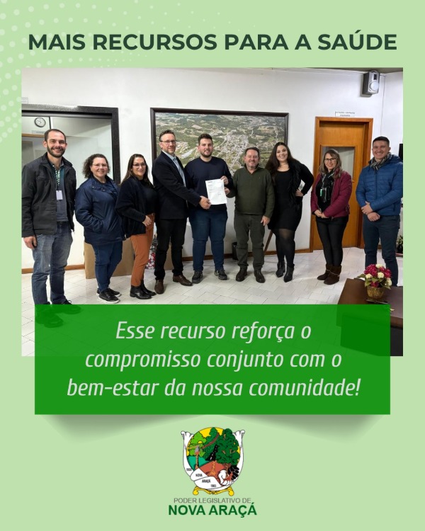 Nova conquista para a saúde de Nova Araçá!