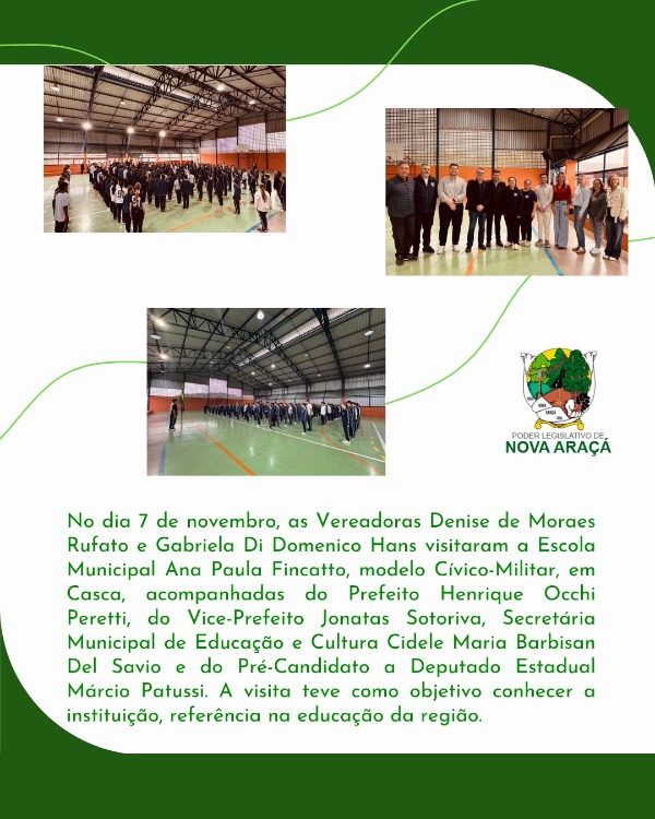 Visita na Escola Cívico-Militar!